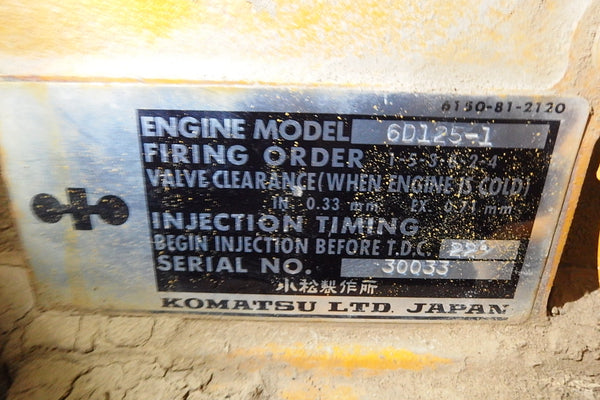 KOMATSU MOTOR GRADER GD605A-3 - (MG-404)