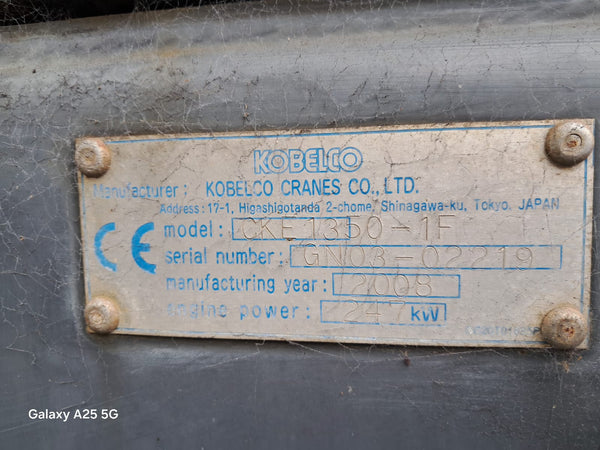 USED KOBELCO CRAWLER CRANE CKE1350-1F - (CCCR-521)