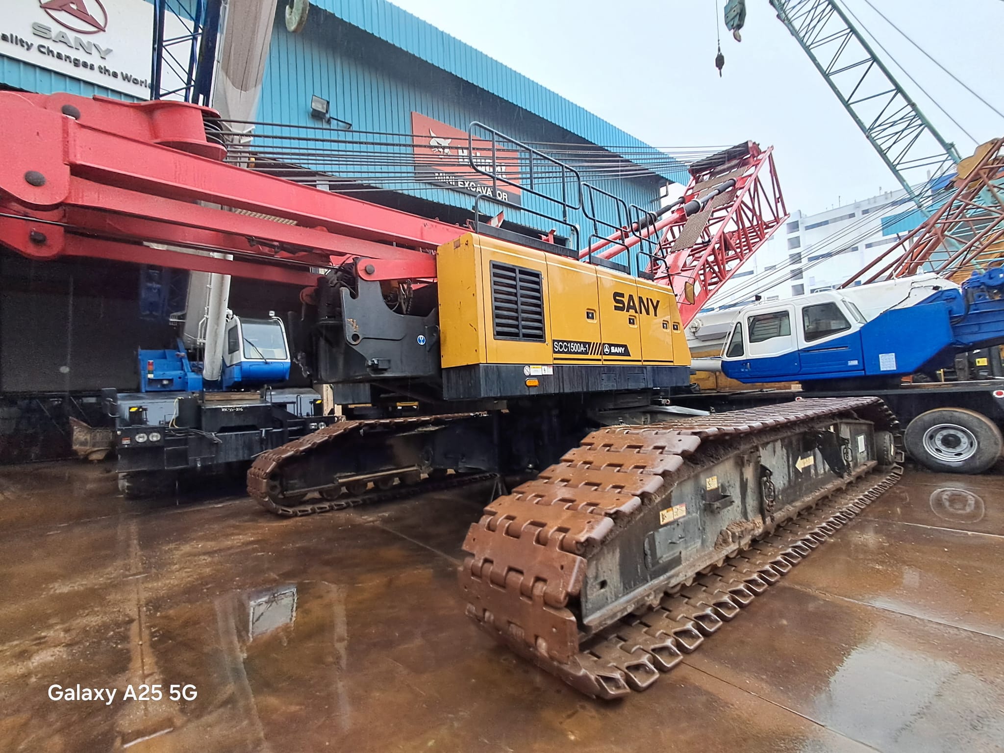 USED SANY CRAWLER CRANE SCC1500A-1 - (CCCR-556)