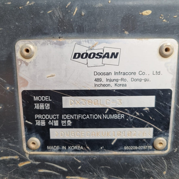 DOOSAN EXCAVATOR DX380LC-3 - (ED380-002)