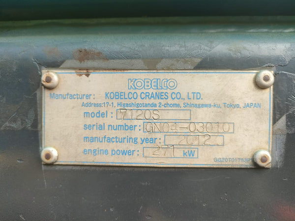 KOBELCO CRAWLER CRANE 7120S - (CCCR-474)