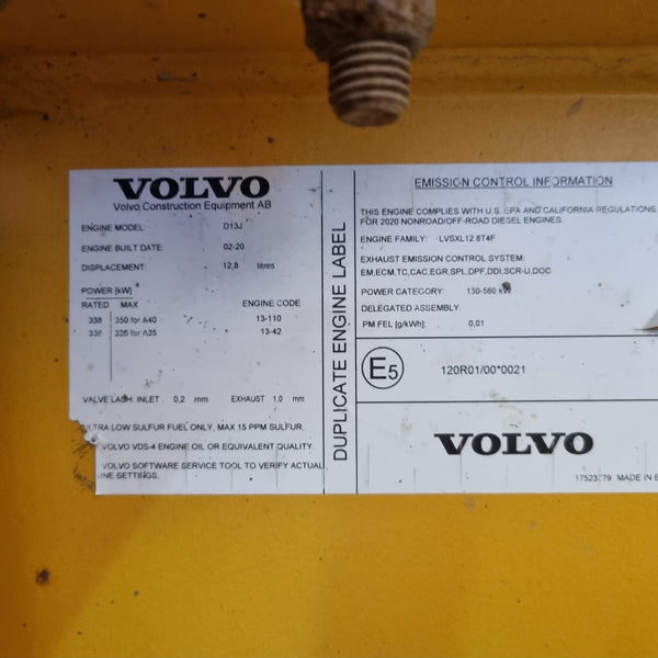 VOLVO DUMP TRUCK A40G - (DT-421)