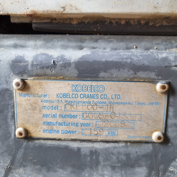 USED KOBELCO CRAWLER CRANE CKE800-1F - (CCCR-511)
