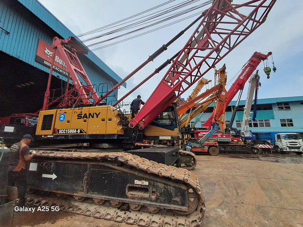 USED SANY CRAWLER CRANE SCC1500A-6 (CCCR-565)