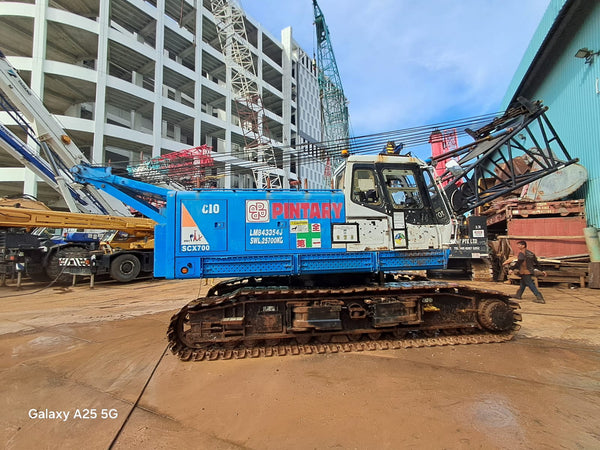 USED HITACHI SUMITOMO CRAWLER CRANE SCX700 - (CCCR-557)