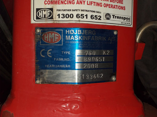 HMF MOUNTED CRANE 760-K2 - (CM-026)