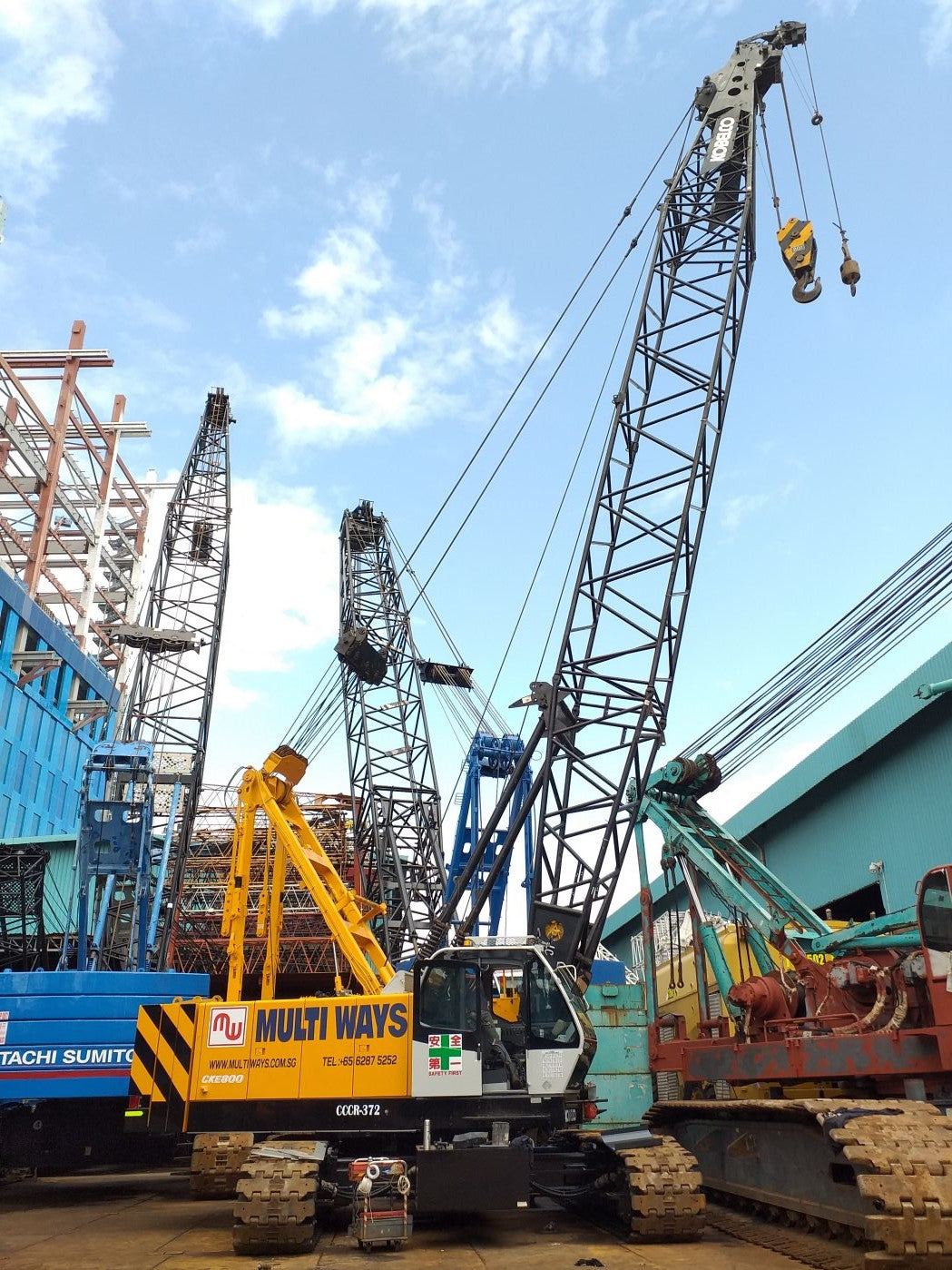 KOBELCO CRAWLER CRANE CKE800-1F - (CCCR-372)