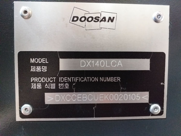 DOOSAN EXCAVATOR DX140LCA - (ED140-002)