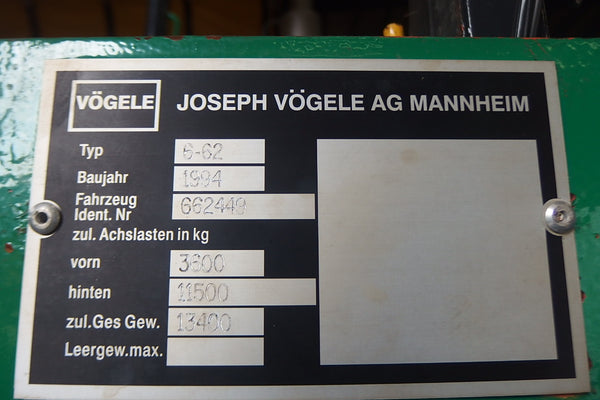 VOGELE ASPHALT FINISHER S1502 - (AF-067)