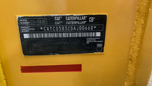 CATERPILLAR VIBRATORY SINGLE DRUM ROLLER CS-583E - (VR-310)